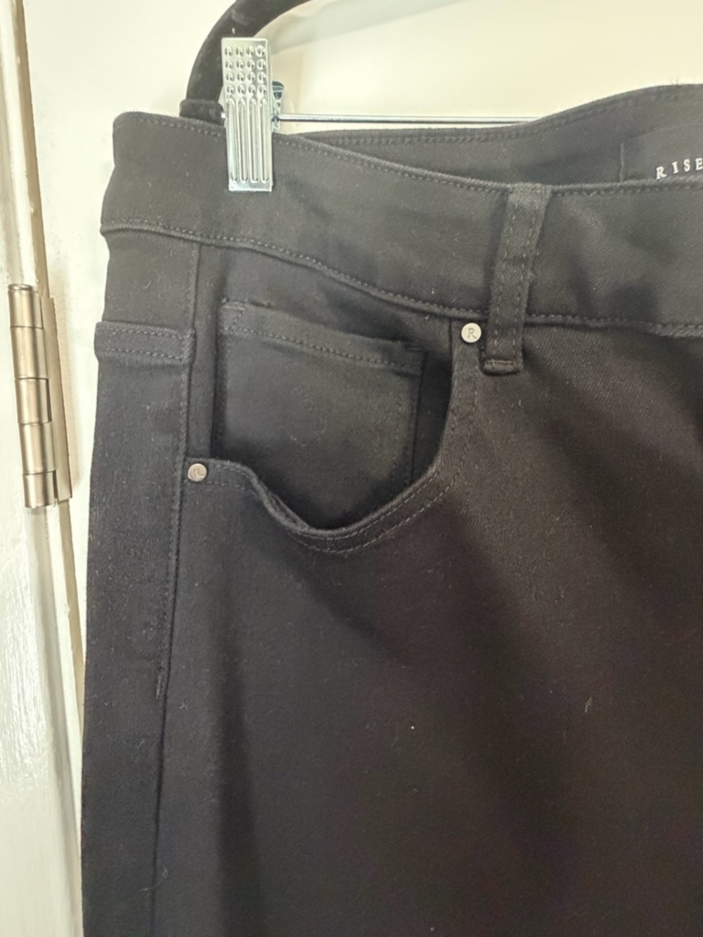 Risen High Rise Crossover Loose Ankle Skinny Jeans - Picture 7 of 12
